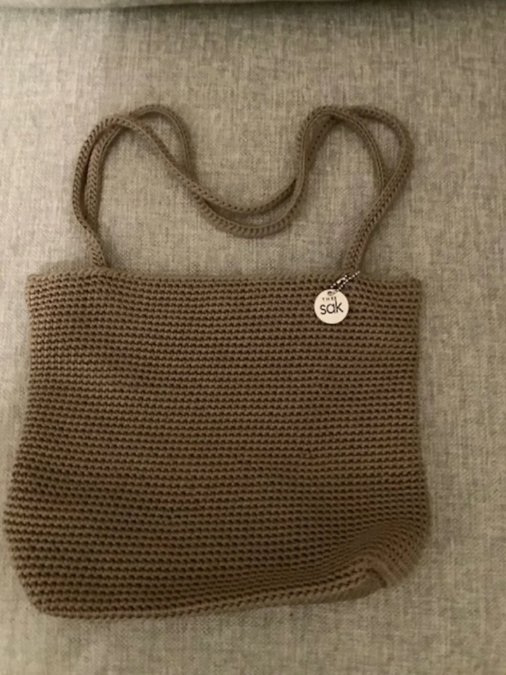 PRICE DROP!!! The Sak Crochet Neutral Beige Shoulder Bag - Picture 1 of 9